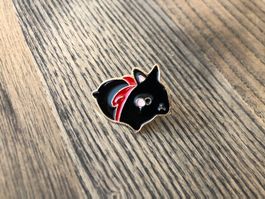Pin Anstecker Hase Häsli schwarz