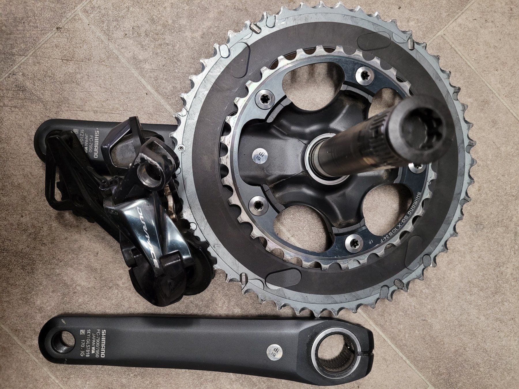 Shimano Ersatzteile: Pédalier Dura ace – Gebraucht aus Montreux von scotti1968