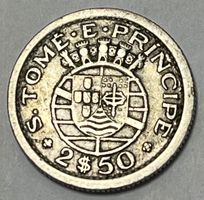 2.5 Escudos - São Tome / Portugal - 1951  (Silber  .650)