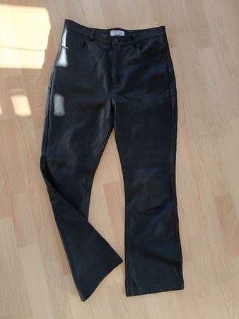 Schwarze Lederhose von &Other Stories, Grösse 36 🖤