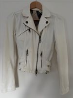BURBERRY  elastische Bikerjacke 34, weiss