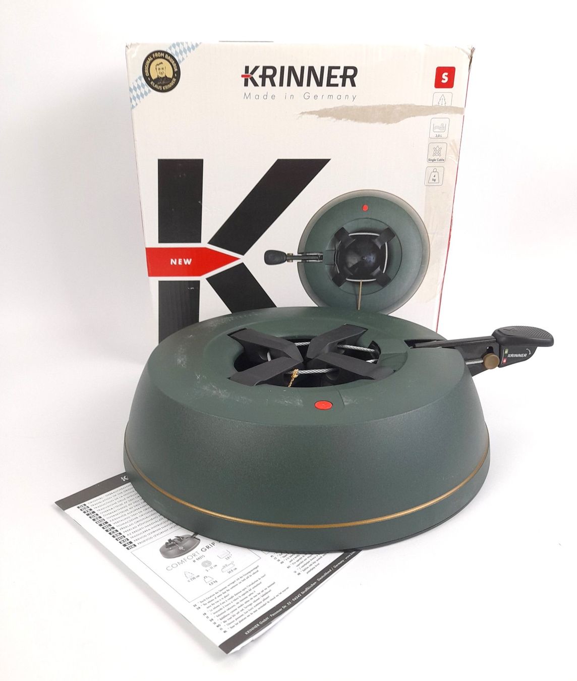 Krinner Basi per albero di Natale: KRINNER Comfort Grip S Christbaumständer – Nuovo (secondo la descrizione) da Liebefeld venduto da Restwert_Liebefeld 1