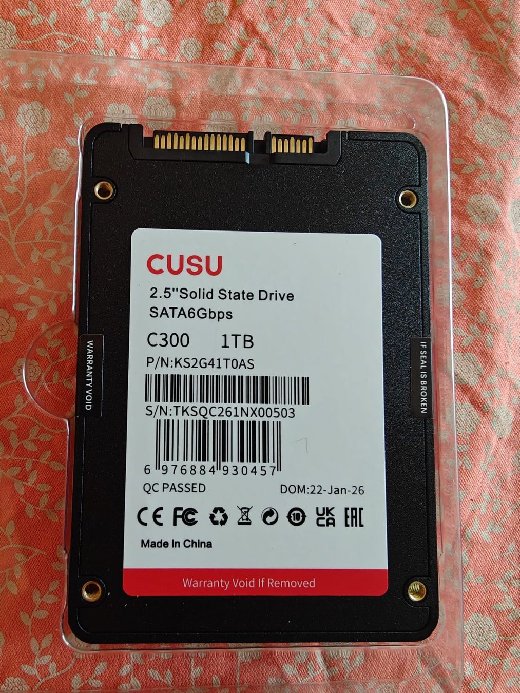 Dischi rigidi: CUSU SSD 1TB SATA 2,5'' SATA3 Festplatte – Nuovo (secondo la descrizione) da Fribourg venduto da Adrinho 1
