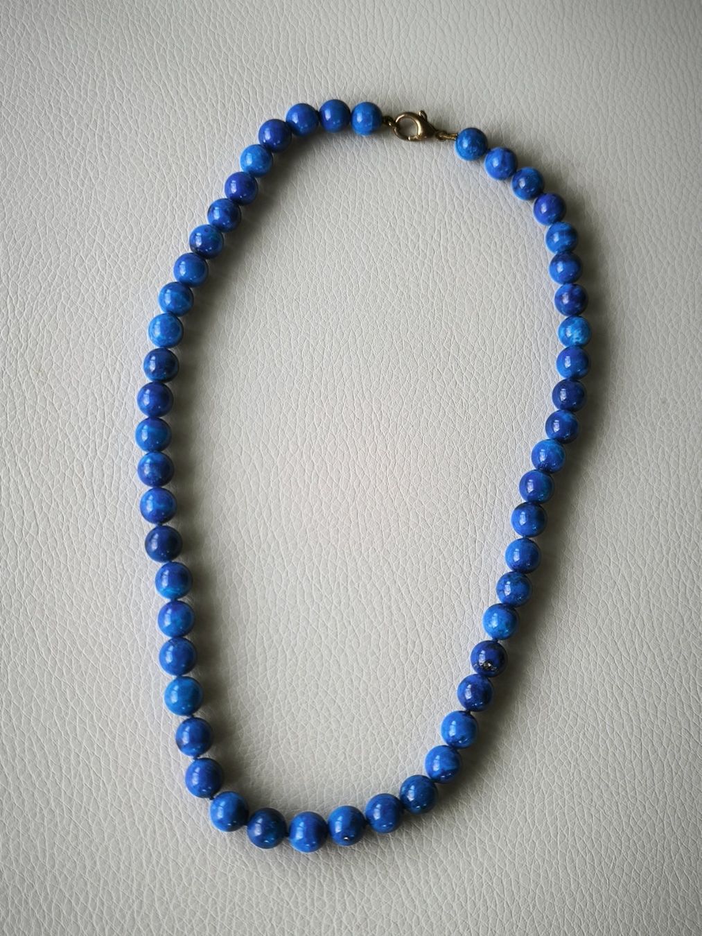 Catenine: Lapis Halskette geknüpft – Nuovo (secondo la descrizione) da Miège venduto da gitarro68