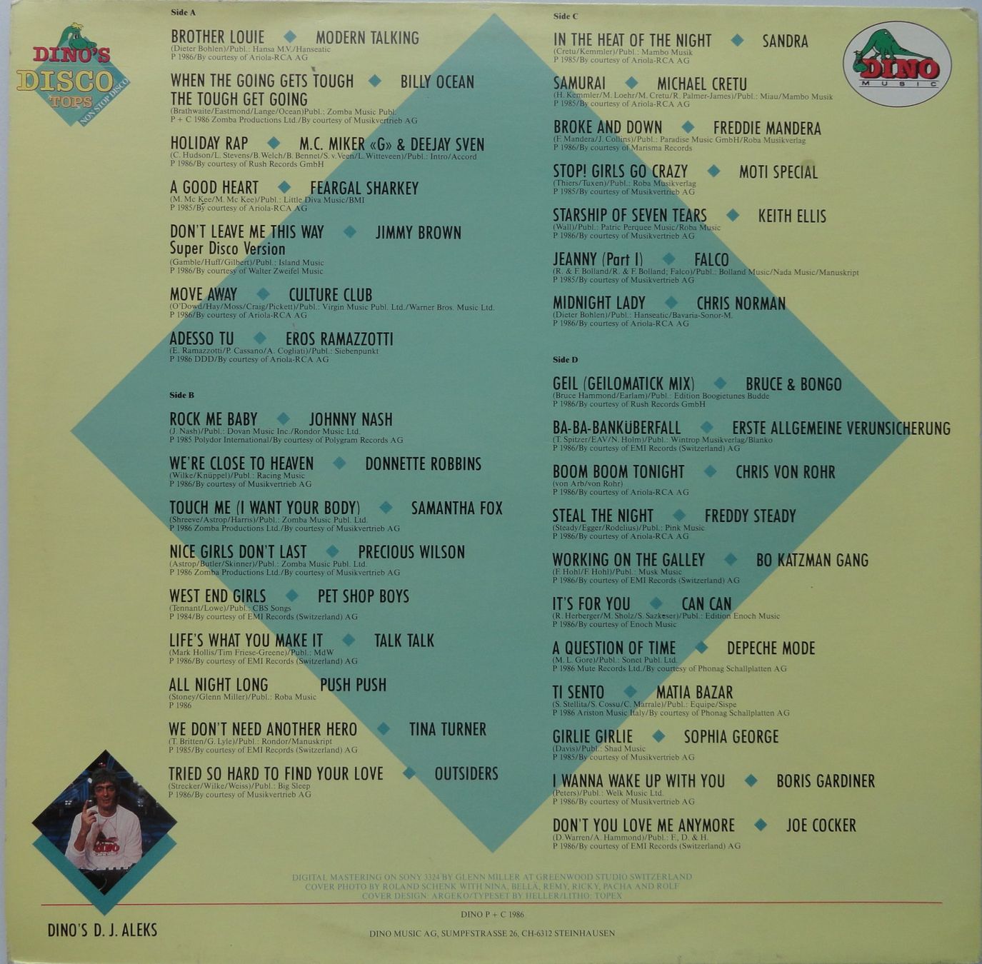 Dischi in vinile: DINO'S DISCO TOPS - Diverse Interpreten (Sampler) – Usato da Neftenbach venduto da Verk13 1