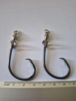 2x Heavy Circle Hooks mit Kugellagerwirbel