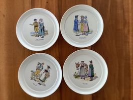 4 Langenthal kleine Teller vom Jahr 1936/39