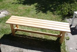 Holzbank massiv 1.50x35 xh45cm
