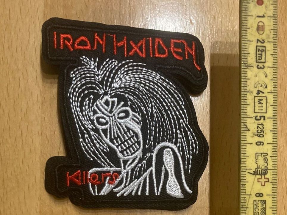 Motorcycle Patches Inverted Cross Iron-On Patch – Black Heavy Metal 666 ...