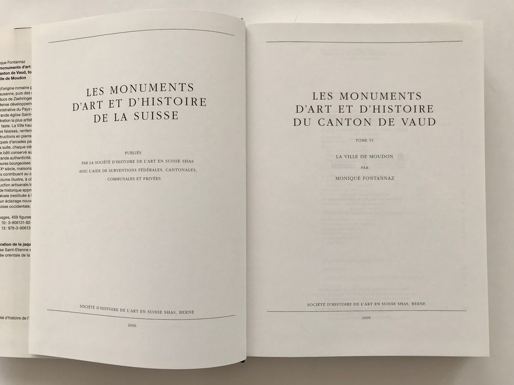 Les monuments d'art et d'histoire du canton de Vaud,4 tomes 9