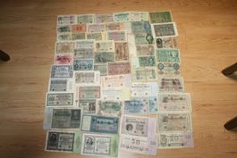 Allemangne  lot 55 billets différents