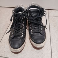 Converse All Star Sneaker Leder schwarz Gr. 41.5 gebraucht