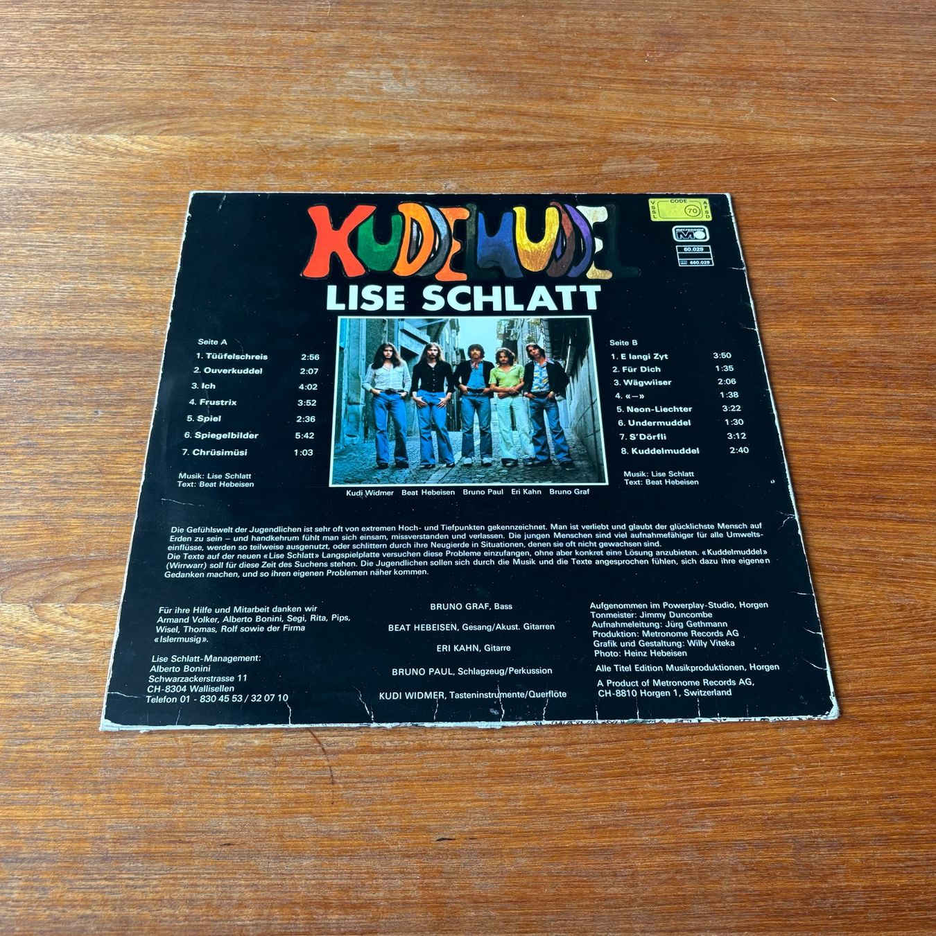 Dischi in vinile: Lise Schlatt - Kuddelmuddel – Usato da Zürich venduto da gaal7 1