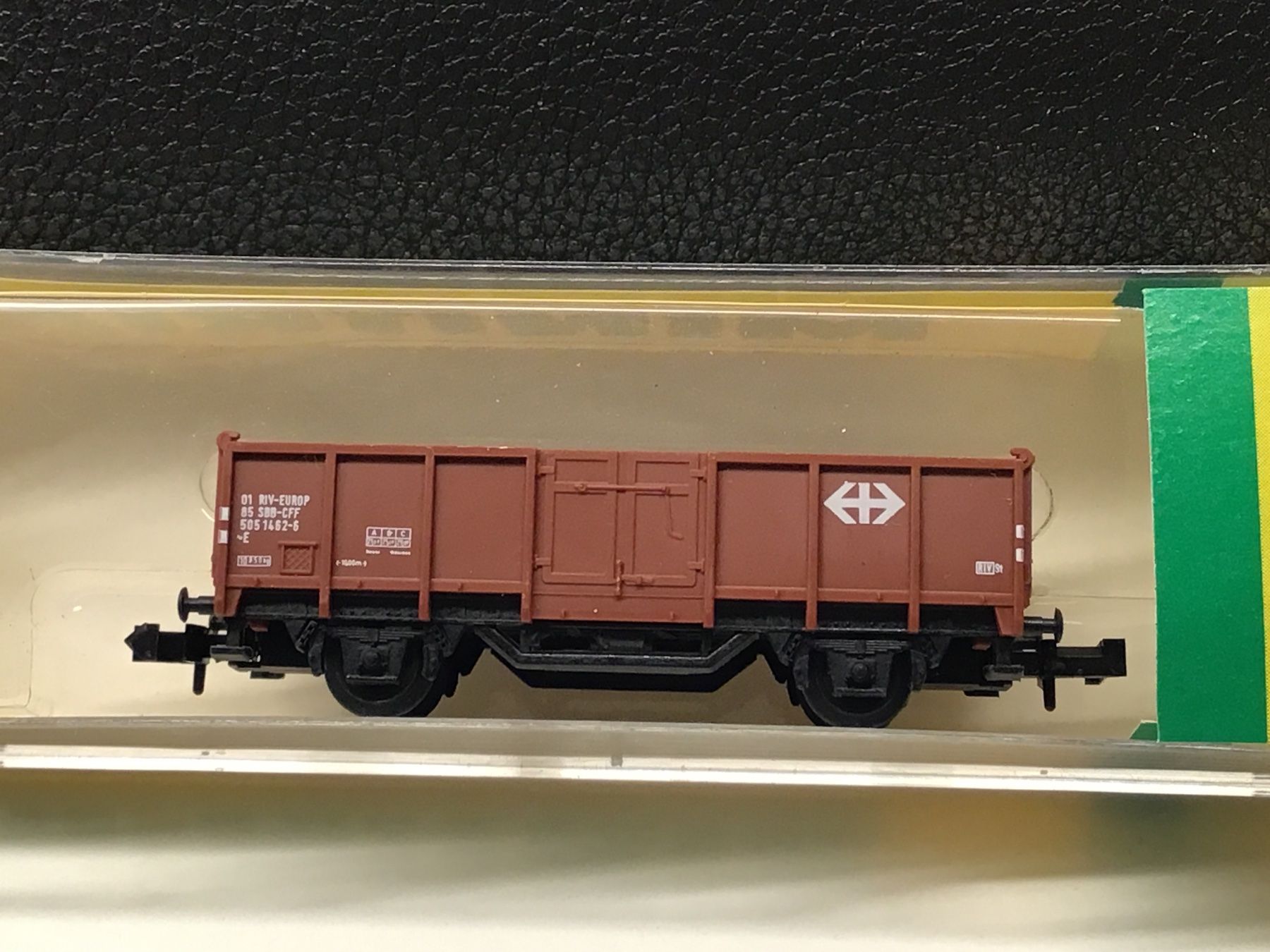 Trix Modellini di ferrovie: Minitrix Gueterwagen SBB, Braun, Spur N – Usato da Männedorf venduto da Modellbau-wyss