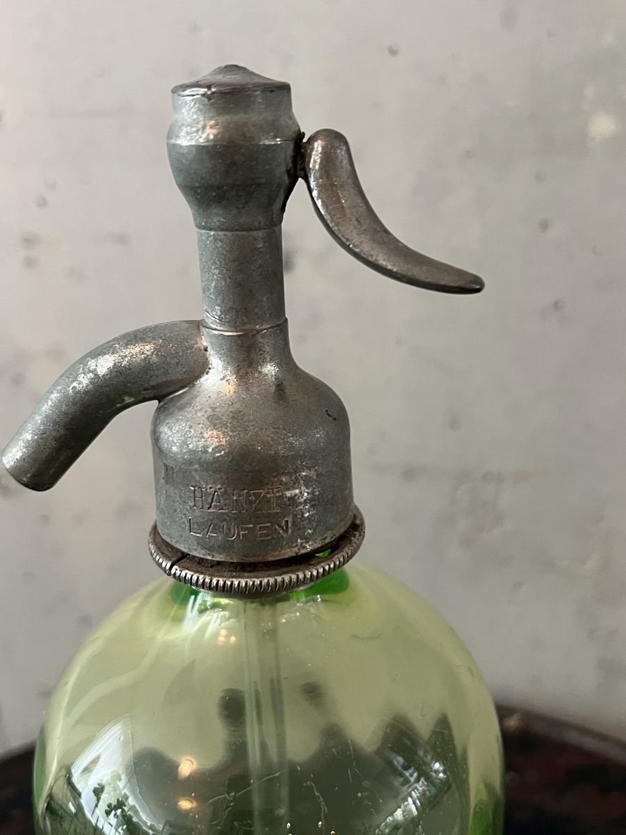 Bottiglie: Antike Syphonflasche aus Uranglas – Usato da Wabern venduto da La-Vitrine 4