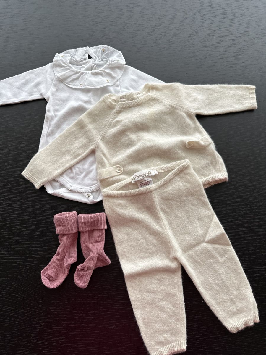 Bonpoint Kleiderpakete & -sets: Bonpoint cashmere set 3 months  – Gebraucht aus Cologny von pichi26
