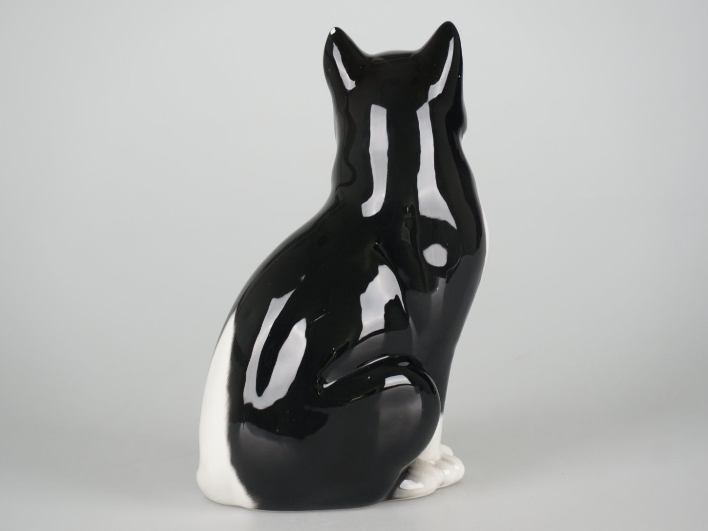 Statuette: Keramik Tuxedo-Katze 12" – Usato da Rüti ZH venduto da Restwert_Rueti_ZH 1