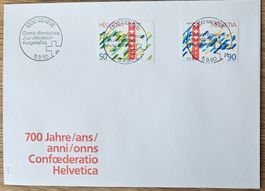 700 J CH 1991 FDC  ET VOLL RAR!! unter Postpreis !