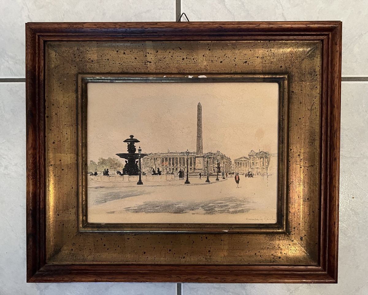 Gemälde: Henri Le Riche 32x 38 cm  – Gebraucht aus Basel von La.Bonne.affaire