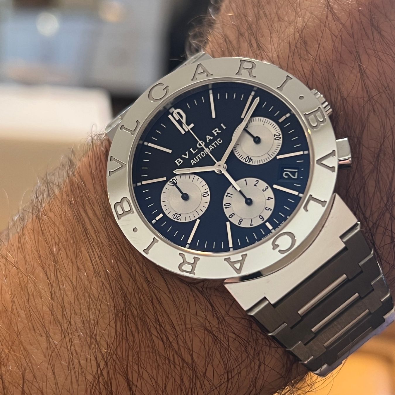 Bulgari Orologi: Bulgari Bulgari Chronograph Automatic Full Set BB38SSCH – Usato da Carouge GE venduto da Watchaser 3