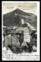 AK Baden, Blick vom Schloss Stein, 1903