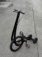 Halfbike schwarz, neuwertig - das Spass-Fahrrad