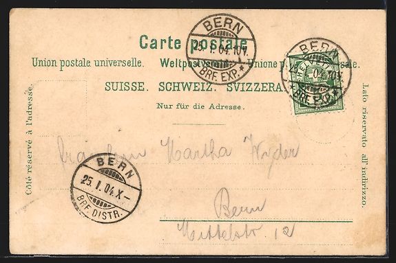 Cartoline postali: AK Bern, Panoramablick von Wabern aus – Usato da Berlin venduto da bartko-reher 1