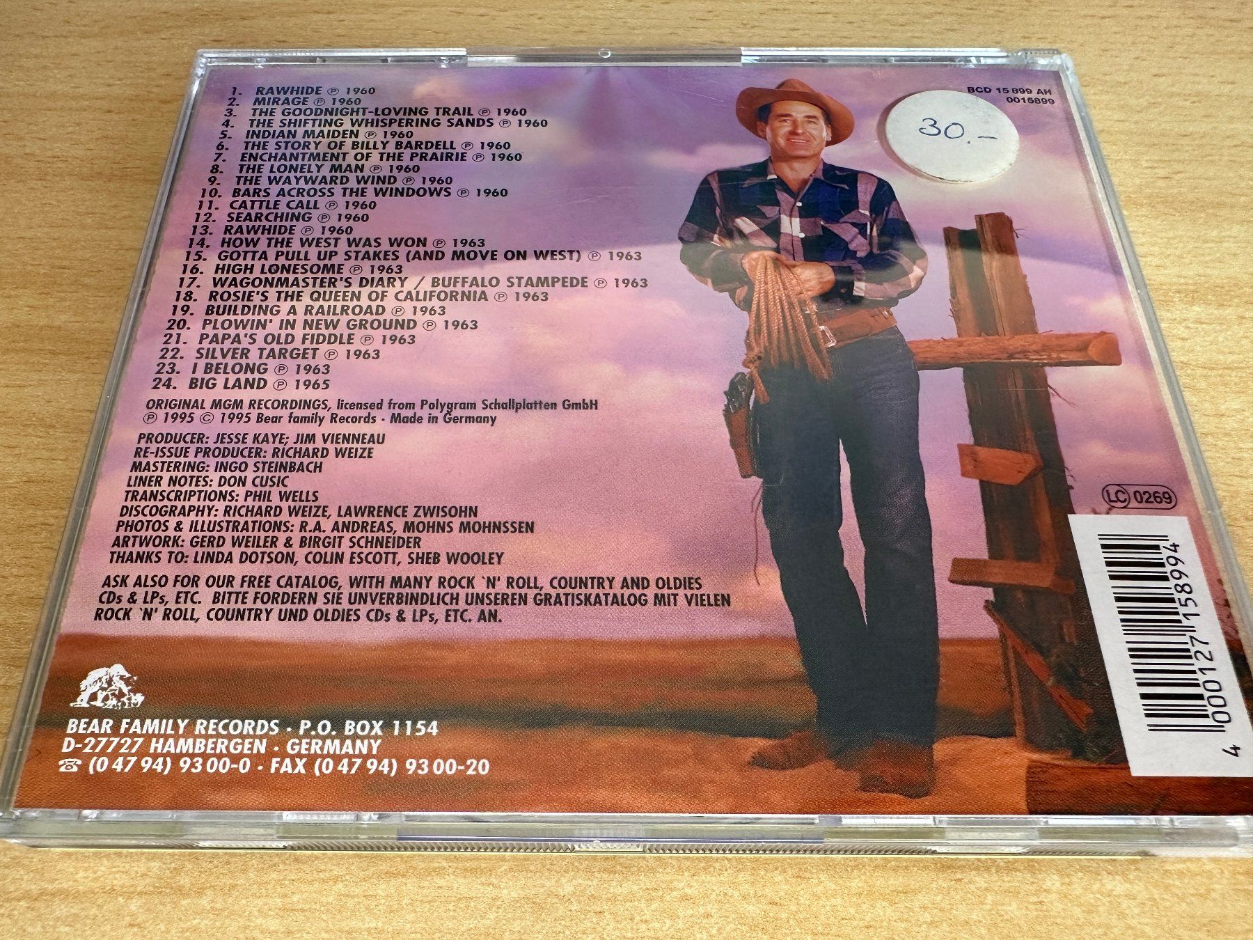 CD: Sheb Wooley – Rawhide / How The West Was Won – Usato da Rikon im Tösstal venduto da Alpenmutz 1