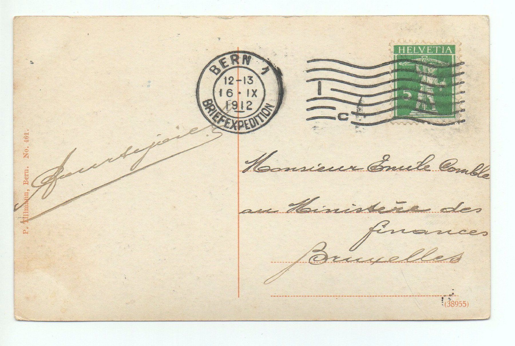 Cartoline postali: BERN Bundeshaus - Fischer – Usato da Jona venduto da philajona 1