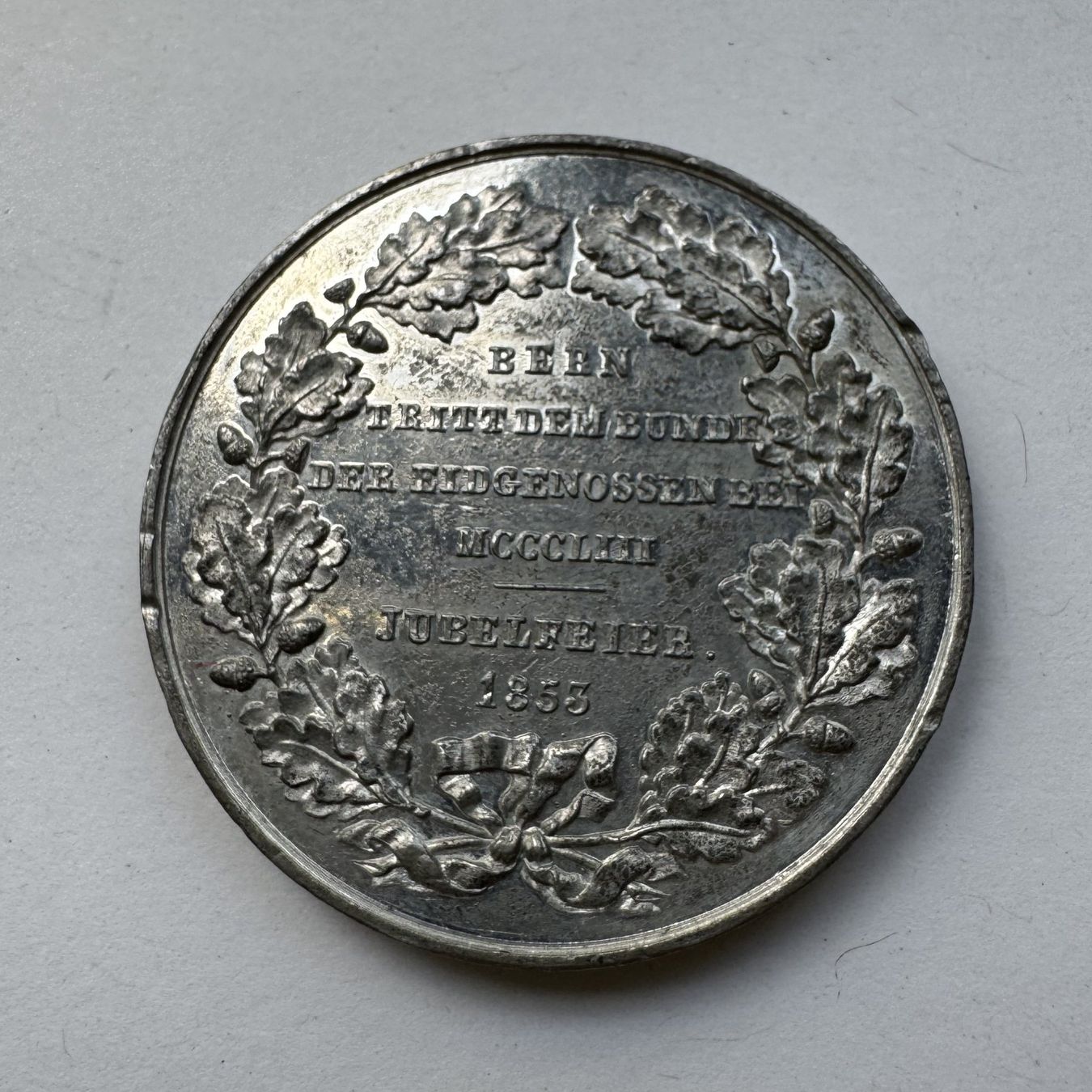 Medaillen: 1853 Medaille Bern Jubelfeier 40 mm – Gebraucht aus Kirchberg SG von Helveticus00 1
