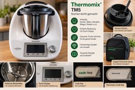 Vorwerk Thermomix TM5 mit Zubehör gebraucht im Set
