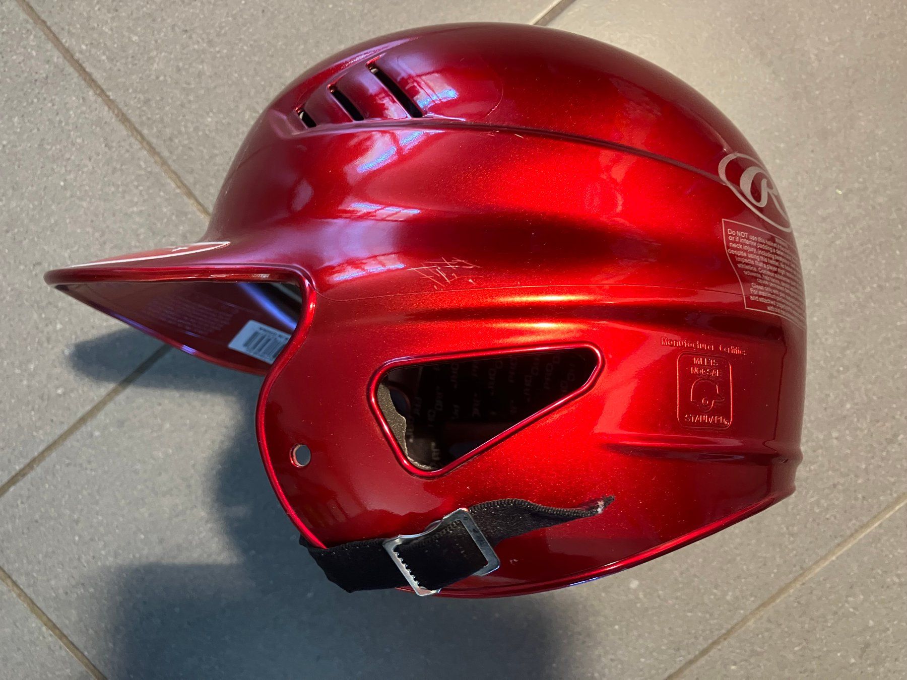 Caschi: Rawlings Baseballhelm Rot, One Size fits 6.5 bis 7.5 – Usato da Winznau venduto da gugi2009 4
