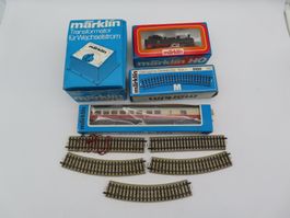 Märklin H0 Set – Lok, Speisewagen, Trafo & Gleise