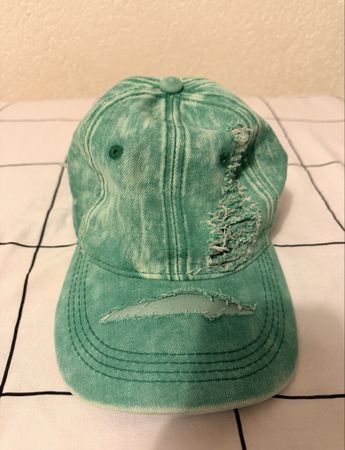 Cap türkis verwaschen mit Used-Look verstellbar