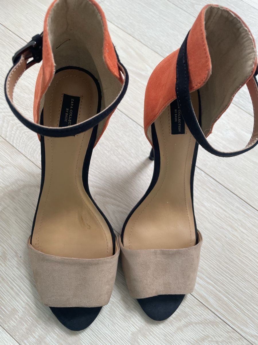 Zara Scarpe da donna: Zara High Heels Orange Colour Block Gr. 37 – Nuovo (secondo la descrizione) da Oberwil BL venduto da Stellochkas 1