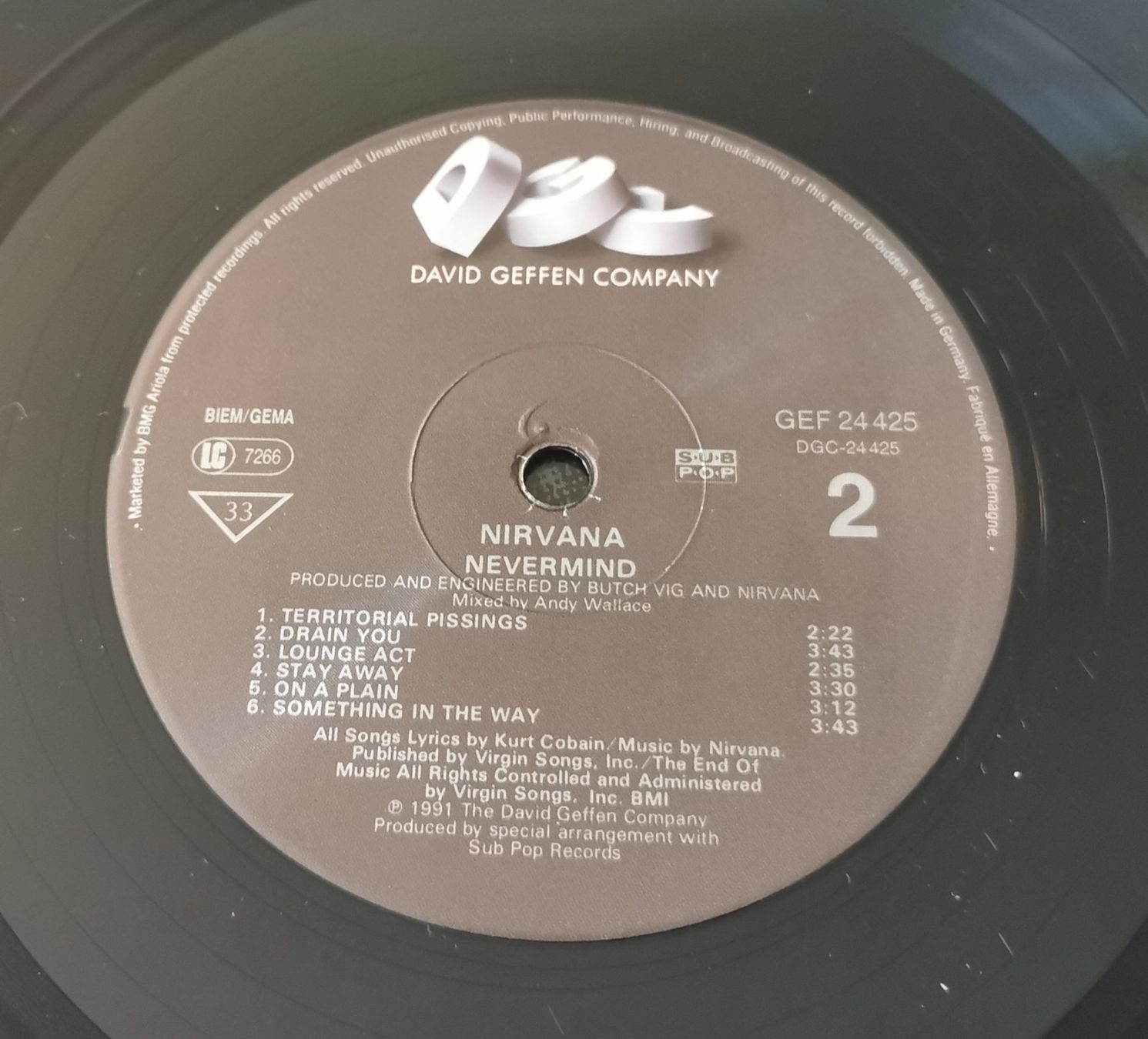 Dischi in vinile: NIRVANA: Nevermind LP Original 1st Press Europe TOP Copy!! – Usato da Münchwilen TG venduto da Swb 5