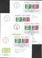 6 Sonderbriefe + Karte W43 Nabra-Block 1965