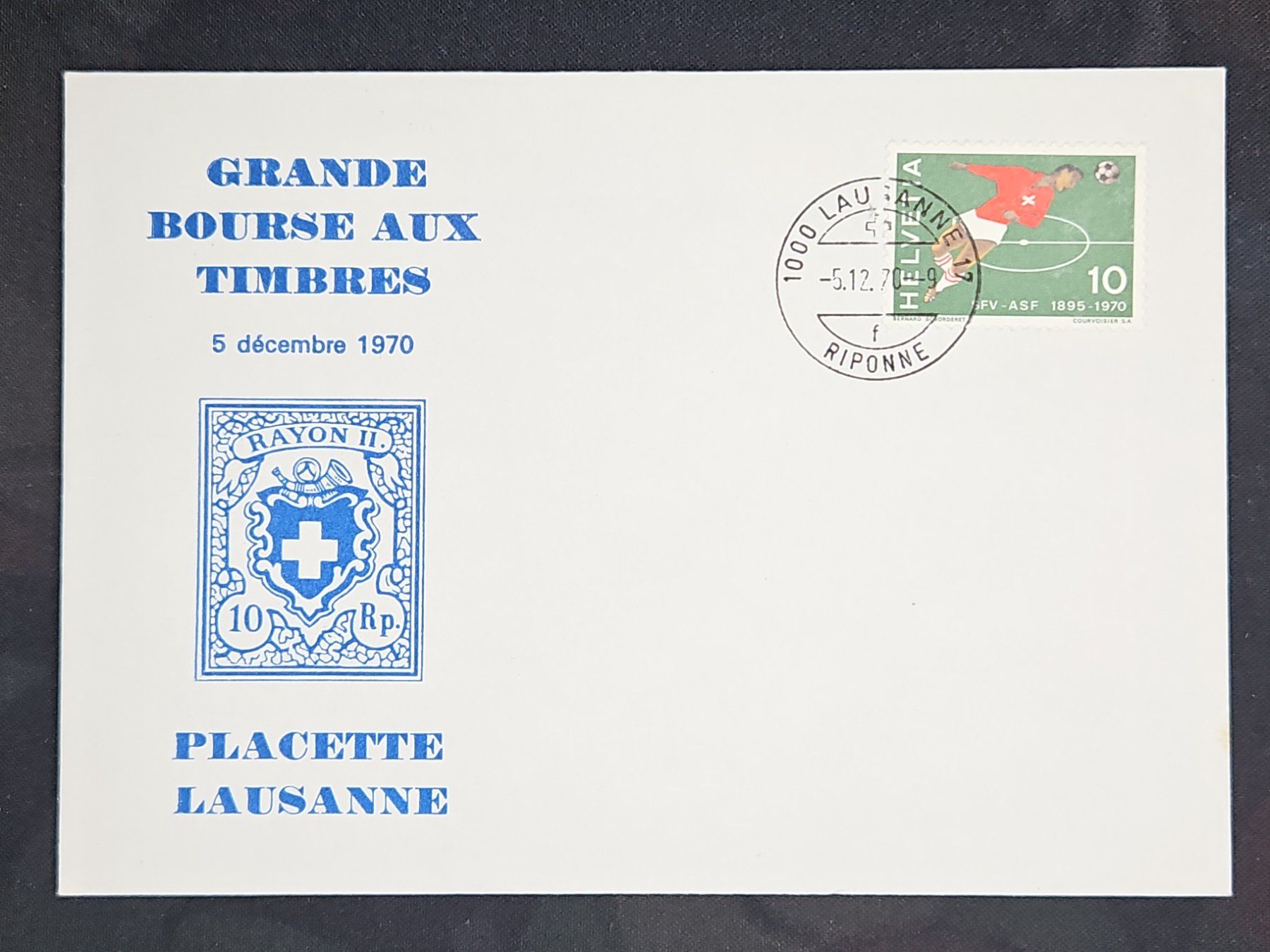 Tutti i francobolli: CL23 Enveloppe + Timbre Suisse 1970 – Usato da Cousset venduto da Patrick_Collections