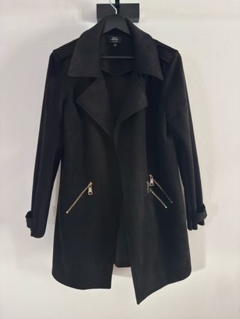 Manor Damen Mantel Gr 40 Schwarz, Leicht, Top Zustand!