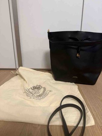 Lauren Ralph Lauren Ledertasche Schwarz inkl. Staubbeutel