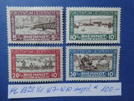 FL 1928 Nr. W7-W10 ungestempelt *