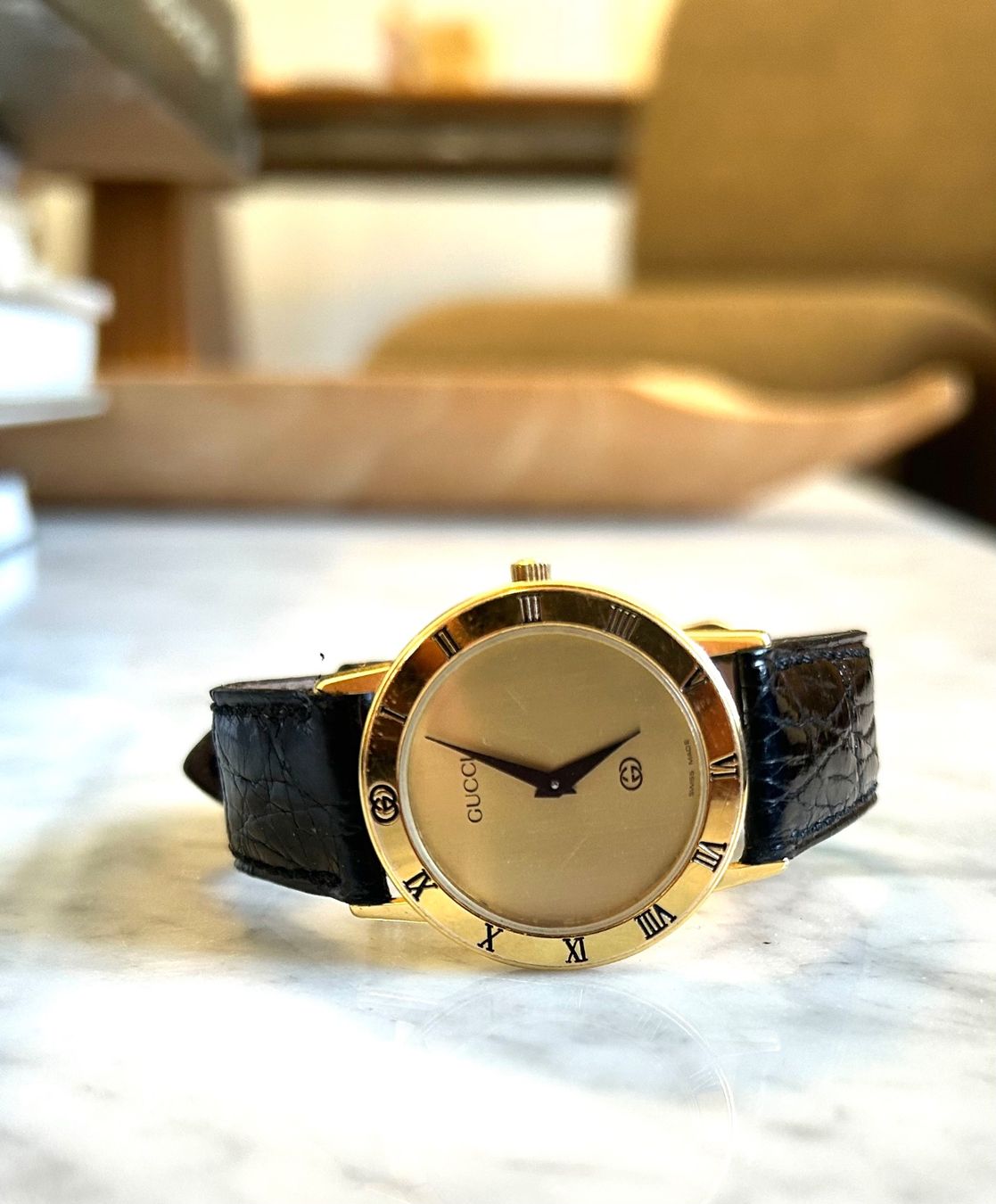 Gucci Orologi: Gucci Watch 3000j with new battery – Usato da Colombier VD venduto da Xzbit