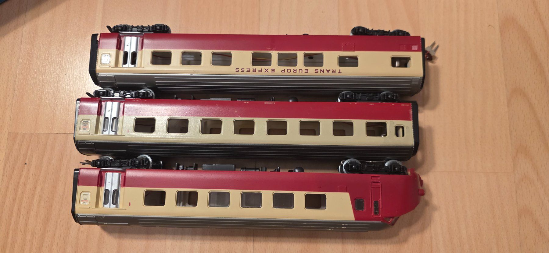 Märklin Modelleisenbahnen: 3x Waggons Trans Europ Express HO/AC – Gebraucht aus Hochfelden von Danizh0 4
