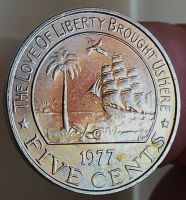LIBERIA 5 CENTS 1977 UNZ.