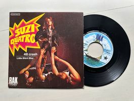 SUZI QUATRO tolle Single 48 Crash Hit Kult France differnt