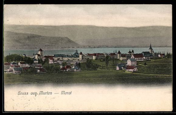 Cartes postales: AK Murten, Gesamtansicht – D'occasion à Berlin par bartko-reher