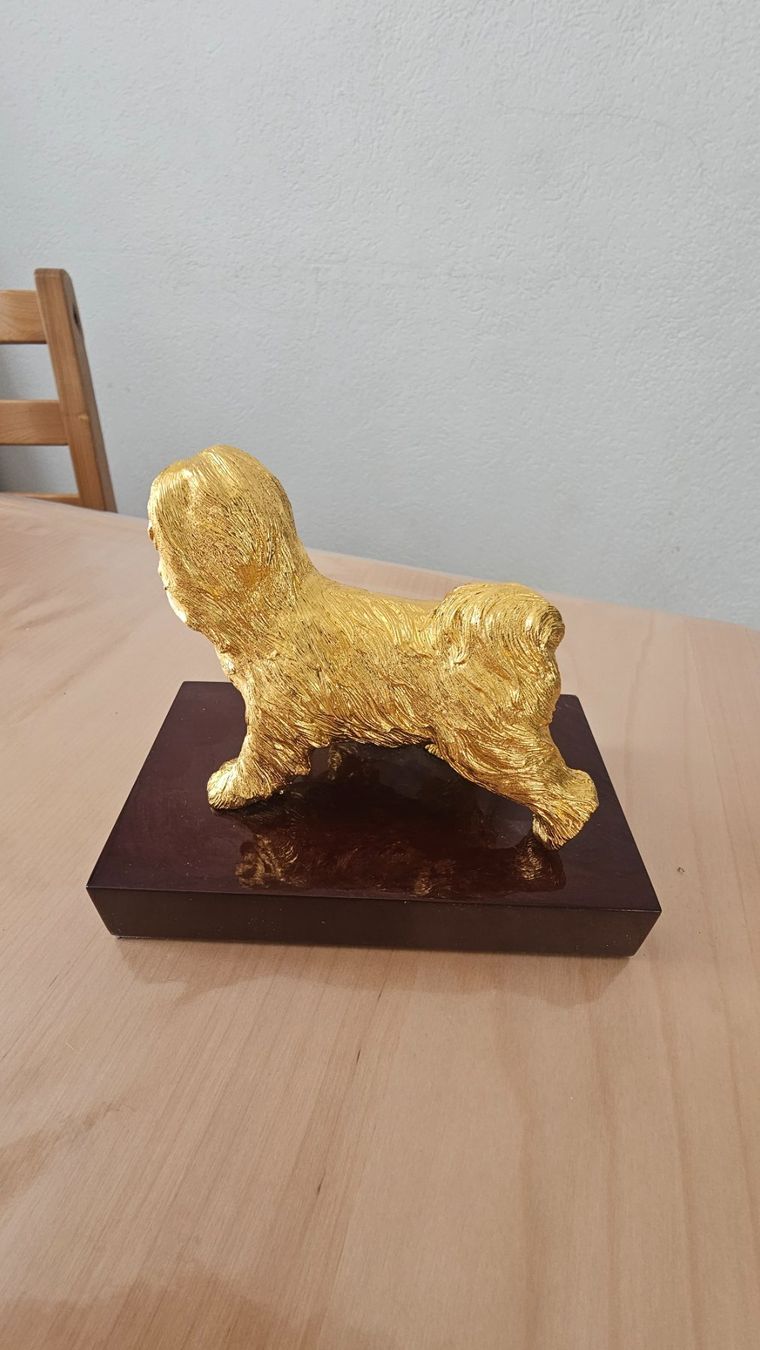 Statuette: 2 statuette Risis plaqué or 24kt – Usato da Etoy venduto da angi020 6