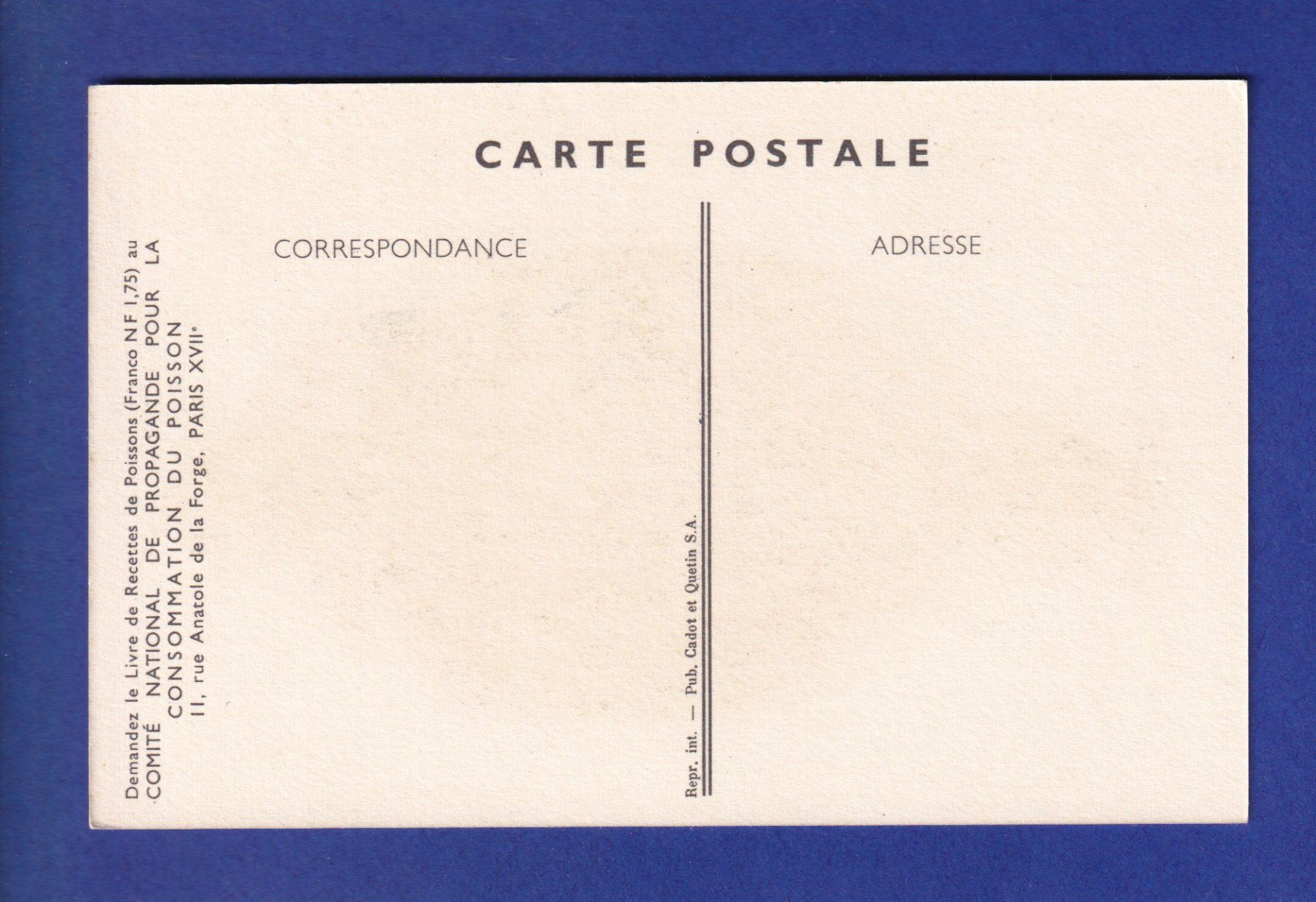 Cartes postales: Poisson - LIMANDE – D'occasion à Pully par nicecards-shop 1