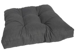 Loungekissen Baumwolle anthrazit - NEU