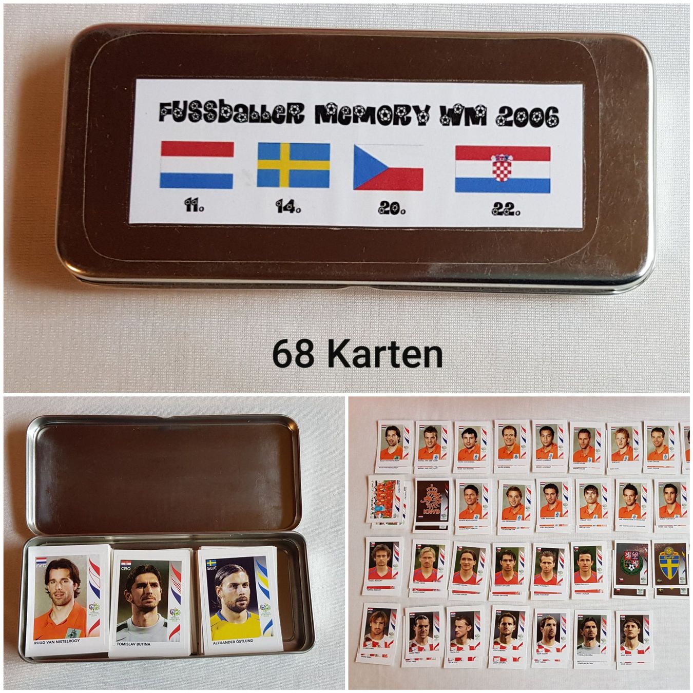 Giochi: Fussball WM 2006 / Panini Bilder Memory selbstgemacht – Usato da Ebnat-Kappel venduto da Baski69
